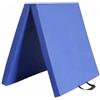 Hellery Tappeto da Ginnastica Pieghevole Imbottito Tappetino Fitness Pieghevole Spesso Tappeto da Palestra Salvaspazio per Allenamento a Casa, 蓝色, 100 50 5