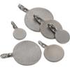 GETAJGHSD Bersagli da Allenamento in Acciaio Inox 6 Pezzi Rotondi | Diametri 2/3/4cm, per Uso Outdoor e Training, Leggeri e Sicuri al Tatto