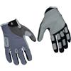 Luxshiny Guanti da Arrampicata Taglia M Antiscivolo in Pelle Scamosciata e Microfibra Polsino Regolabile Grigio per Sport Outdoor e Alpinismo