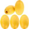 TOYANDONA 5 Pezzi Boa di Ancoraggio Galleggiante per Kayak, Galleggiante Corda Ovale in PVC Giallo, Leggero e Portatile, per Barche e attività Acquatiche, Piscina e Ancoraggio