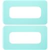 AMUSLESUR Patch Connettore per Slot Pinna Surfboard 9 Pollici 2 Pezzi | Pvc Verde Chiaro, Compatibile Box e Tavole Sup, Installazione Precisa per Oceani e Laghi
