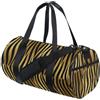 FRODOTGV Borsone da palestra per uomo donna Cool nero-oro Zebra Stripe