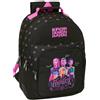 KPop Demon Hunters K-Pop Demon Hunters - Zaino Scuola multi round Nera 33x42x14 cm