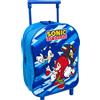 Sonic the Hedgehog Sonic - Zaino trolley asilo per bambini, 28cm
