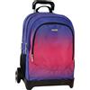 Franco Panini - Comix Comix - Zaino trolley staccabile organizzato 33x52x22 cm sfumato glitter fuxia
