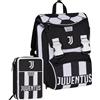 Juventus Seven Juventus - Schoolpack Zaino sdoppiabile per scuola elementare e media + Astuccio triplo riempito