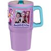 KPop Demon Hunters K-Pop Demon Hunters - Borraccia tazza termica con cannuccia 640ml