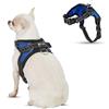 Copatchy Pettorina regolabile riflettente per cani con manico (XS, blu)