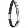 Imperial Riding IRH Deluxe Extra, Imbracatura ergonomica con garrese e Anelli Metallici, Cappuccino-Bianco-Classy Rosa, COB