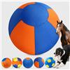 Auriiktch Herding Ball for Dogs, Dog Herding Ball Large for Border Collies, Durable Inflatable Giant Dog Balls with Handles , Durable Inflatable Giant Dogs Balls for Outdoor Exercise (Blue + Orange XXS)