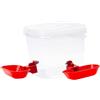 carotoe Abbeveratoio automatico intuitivo a doppia ciotola per animali domestici con 2 ciotole Design per una facile pulizia Fornitore di acqua ciotole separate