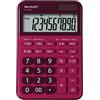 SHARP Calcolatrice da tavolo, EL M335 10 cifre, colore rosso