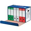 ESSELTE Scatola 6 registratori OXFORD BOX ITALIA G85 bianco-rosso-verde ESSELTE