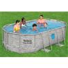 BESTWAY Piscina Bestway power steel 56714 ovale rattan cm 427x250x100 h