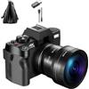 CCZRD Fotocamera Digitale Compatta Telecamera Di Rete Wireless 4K Registratore Vlog Retrò Da 48 MP Schermo Ribaltabile 3 Pollici Cattura Facilmente Momenti Meravigliosi