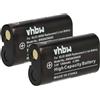 vhbw 2x batteria compatibile con Jay-Tech Jay-Cam i4800 fotocamera (1200mAh, 3,6V, Li-Ion)