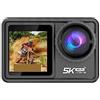 CCZRD Action Camera 5K 4K 60FPS Obiettivo intercambiabile 48MP Zoom Stabilizzatore elettronico Fotocamera WiFi for Vlog Cattura Facilmente Momenti Meravigliosi(128GB,Action Camera 5K E)