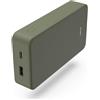 Hama Power Pack 20000 mAh (power bank, ricarica rapida, USB A, USB C, capiente, leggera, piccola, caricatore), rosso