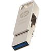HP x206c 256GB OTG USB 3.2 Type-C/Type-A Metallo, 120MB/s