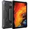 Blackview - Active 8 Pro - Tablet impermeabile antiurto - Android 13-256 GB ROM, 8 GB di RAM - Batteria da 22.000 mAh a lunga durata - Nero