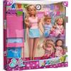 Simba - Steffi Love Scuola Playset, 105730472002, + 3 Anni, con Steffi Maestra, 4 Alunni, Lavagna, Seggioline e Accessori
