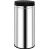 vidaXL Portarifiuti automatico a sensore 80 L in acciaio inox