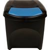 vidaXL Cestino impilabile 4 pz. Antracite 100 L