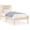 vidaXL Letto in legno massiccio 90x190 cm