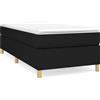 vidaXL Struttura letto in tessuto nero 90x190 cm