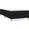 vidaXL Struttura letto nera 80x200 cm in tessuto