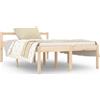 vidaXL Letto senior 120x190 cm in legno di pino massiccio