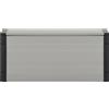 vidaXL Contenitore per rifiuti grigio 85x34x40 cm