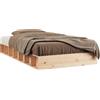 vidaXL Letto in legno massiccio 75x190 cm