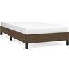 vidaXL Struttura letto senza materasso marrone scuro 80x200 cm tessuto