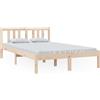 vidaXL Letto in legno massiccio senza materasso 120x200 cm