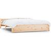 vidaXL Letto in legno massiccio senza materasso 160x200 cm