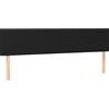 vidaXL Testiere 2 pezzi nero 100x5x78/88 cm tessuto