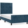 vidaXL Struttura letto senza materasso blu scuro 80x200 cm in velluto