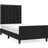 vidaXL Struttura letto con testiera nera 80x200 cm in velluto