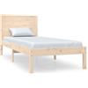 vidaXL Letto in legno massiccio 90x190 cm