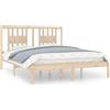 vidaXL Letto in legno massiccio di pino 160x200 cm