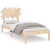 vidaXL Letto in legno massiccio 90x190 cm