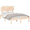 vidaXL Letto in legno massiccio 120x190 cm