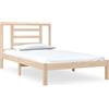 vidaXL Letto in legno massiccio senza materasso 90x200 in legno di pino
