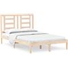 vidaXL Letto in legno massiccio 120x190 cm