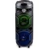 Dunlop Altoparlante Bluetooth Dunlop MW538 - 2 x 10W con radio FM, ingresso AUX/MIC, slot per schede TF, (micro)USB, illuminazione LED, nero