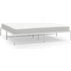 vidaXL Struttura letto in metallo bianco 183x213 cm
