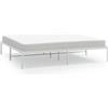 vidaXL Struttura letto in metallo bianco 180x200 cm
