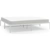 vidaXL Struttura letto in metallo bianco 193x203 cm