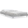 vidaXL Struttura letto grigio cemento 100x200 cm materiale a base di legno